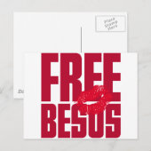 Freie Besos Postkarte (Vorne/Hinten)