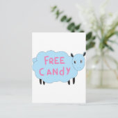 Freie Bonbons Postkarte (Stehend Vorderseite)