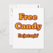 Freie Bonbons Postkarte (Vorne/Hinten)