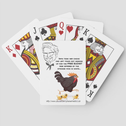 "Freie Bucketrouten" Spielkarten (Rückseite)