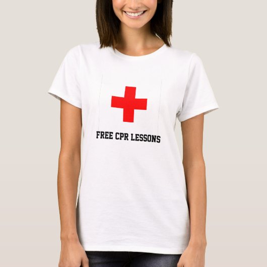Freie CPR-Lektionen T-Shirt (Vorderseite)