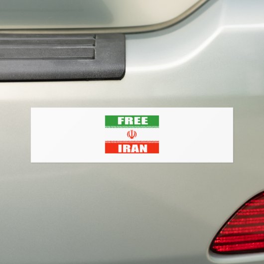 FREIE der IRAN-Flagge Autoaufkleber (Auf Auto)