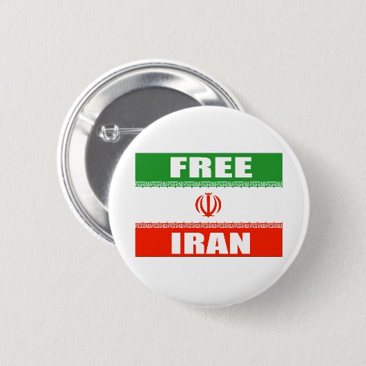 FREIE der IRAN-Flagge Button (Vorne & Hinten)