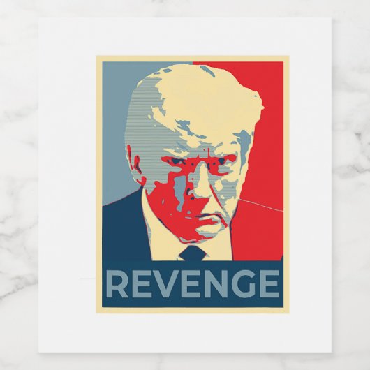 Freie Donald Trump-Tasse erschoss republikanische  Weinetikett (Einzelnes Label)