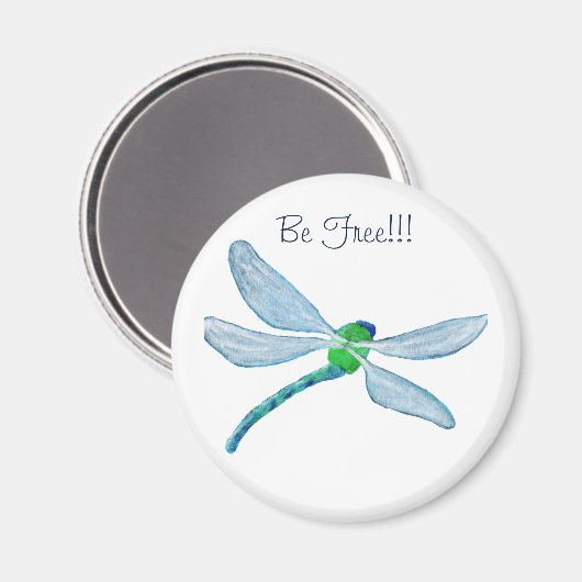 Freie Dragonfly Magnet (Vorderseite/Rückseite)