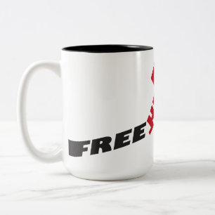 Freie Fersen-Raserei-Tasse Zweifarbige Tasse