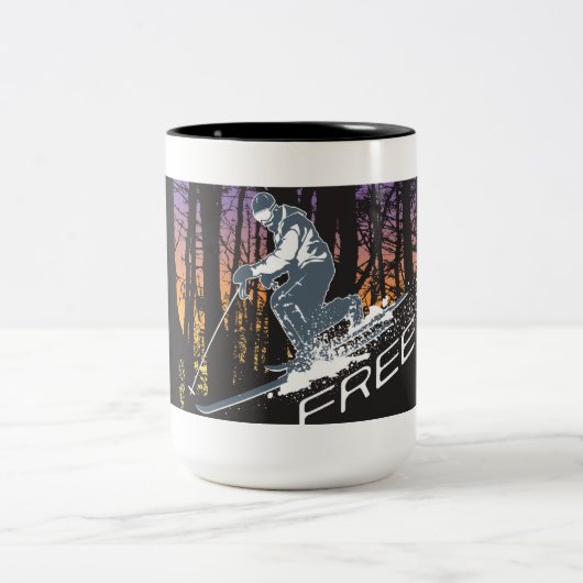 Freie Fersen-Tasse Zweifarbige Tasse (Mittel)
