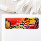 Freie Form von abstrakten coolen und warmen Farbze (Insitu)