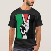 freie freie Palästina FRIEDENSflagge Gaza T-Shirt (Vorderseite)