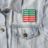 Freie Gaza - Farben für die palästinensische Flagg Button (Beispiel)