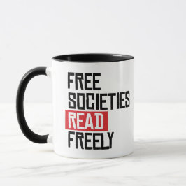 Freie Gesellschaften lesen sich frei Tasse