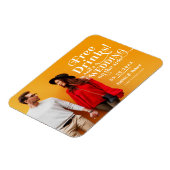 Freie Getränke Funny Lässig Wedding retten das Dat Magnet (Linke Seite)