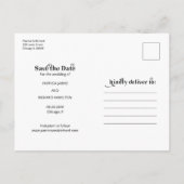 Freie Getränke Funny Lässig Wedding retten das Dat Postkarte (Rückseite)