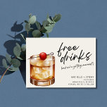 Freie Getränke Funny Wedding Save the Date mit Fot<br><div class="desc">Ankündigen Sie Ihre Hochzeit im Stil mit unseren kostenlosen Drinks Funny Wedding Save the Date mit einem charmanten "Old modited" Kunsthandwerk Cocktail Design! Ideal für Paare, die ein gutes Lachen und tolle Cocktails Liebe haben, wird dies Save the Date sicherlich das Auge Ihrer Gäste erwecken. Auf der Vorderseite finden Sie...</div>