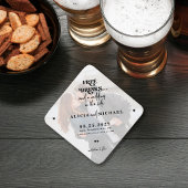 Freie Getränke lustige Foto Hochzeit speichern Sie Untersetzer