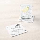 Freie Getränke lustige moderne Hochzeit speichern  Untersetzer (Vor Ort)