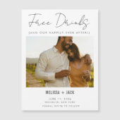 Freie Getränke nach Save the Date Magnetkarte (Vorderseite)