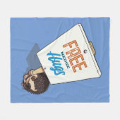 Freie Hedge Hugs Funny Igel Picket Cartoon Fleecedecke (Vorderseite (Horizontal))