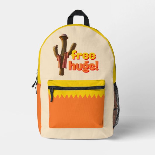 Freie Hugs! Bedruckter Rucksack (Vorderseite)