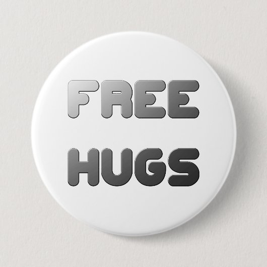 Freie Hugs Button (Vorderseite)