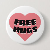 Freie Hugs Button (Vorderseite)