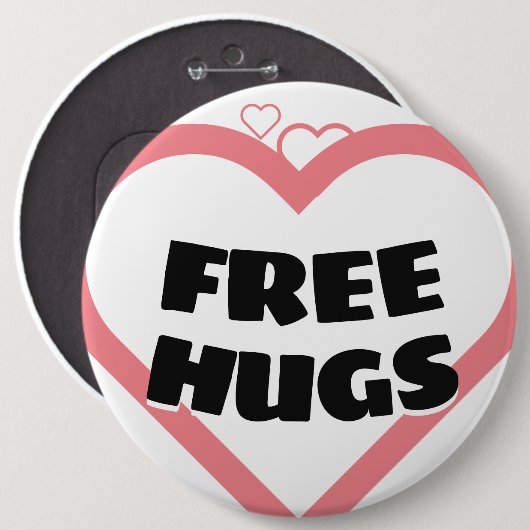 Freie Hugs Button (Vorne & Hinten)