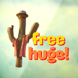 Freie Hugs! Fensteraufkleber