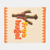 Freie Hugs! Fleecedecke (Vorderseite (Horizontal))