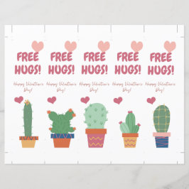 Freie Hugs! Funny Valentine's Day Lesezeichen
