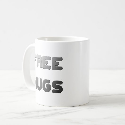 Freie Hugs Kaffeetasse (Vorderseite Links)