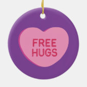 Freie Hugs Keramik Ornament (Hinten)