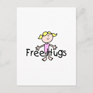 Freie Hugs Postkarte
