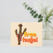 Freie Hugs! Postkarte (Stehend Vorderseite)