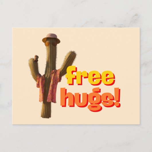 Freie Hugs! Postkarte (Vorderseite)