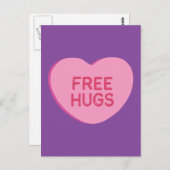 Freie Hugs Postkarte (Vorne/Hinten)