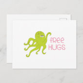Freie Hugs Postkarte (Vorne/Hinten)