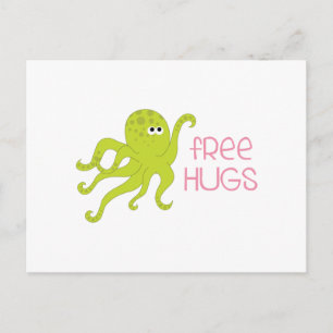 Freie Hugs Postkarte