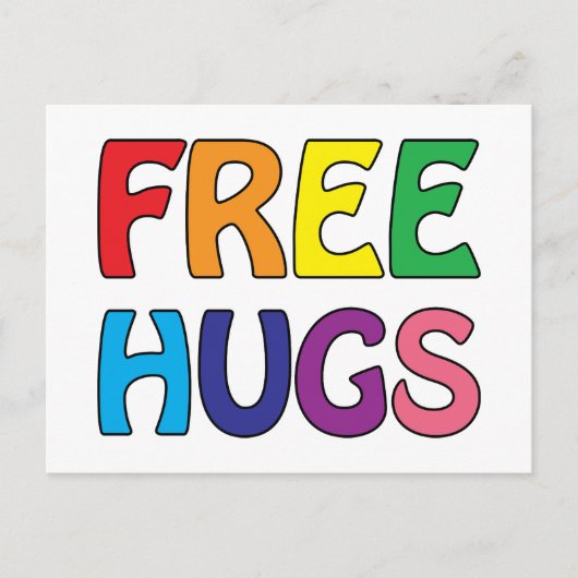 Freie Hugs Postkarte (Vorderseite)