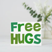 Freie Hugs Postkarte (Stehend Vorderseite)