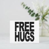 Freie Hugs Postkarte (Stehend Vorderseite)