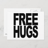 Freie Hugs Postkarte (Vorne/Hinten)