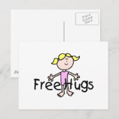 Freie Hugs Postkarte (Vorne/Hinten)