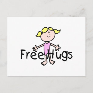 Freie Hugs Postkarte
