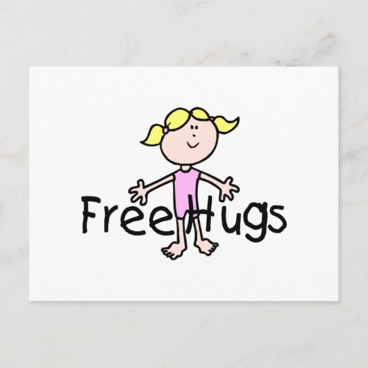 Freie Hugs Postkarte (Vorderseite)