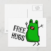 Freie Hugs Postkarte (Vorne/Hinten)
