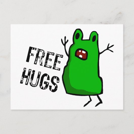 Freie Hugs Postkarte (Vorderseite)