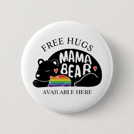 Freie Hugs von Mama Bären Button