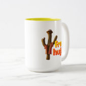 Freie Hugs! Zweifarbige Tasse (VorderseiteRechts)