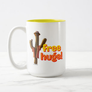 Freie Hugs! Zweifarbige Tasse