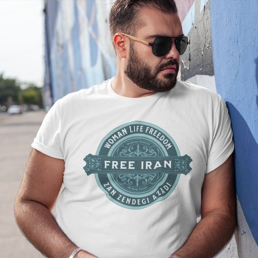 Freie Iran-Frau | Mahsa Amini Abzeichen Green T-Shirt